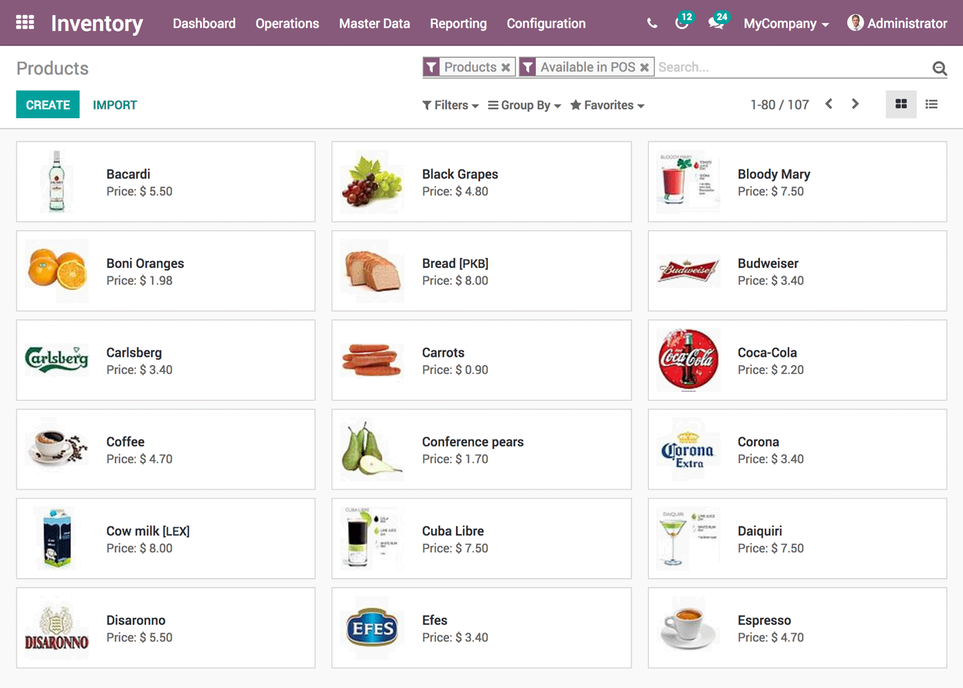 inventory_screenshot inventory screen shot of odoo pos module