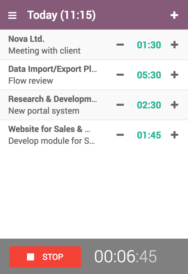 timesheet module in odoo - odoo services in saudi